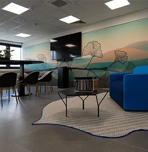 Ambienti ufficio in nuovo centro di distribuzione