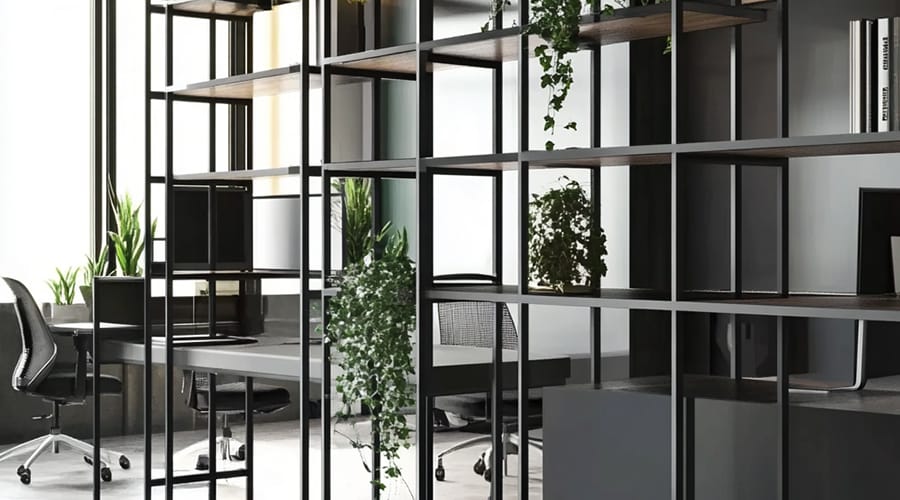 Scaffalature leggere per arredare e definire gli spazi