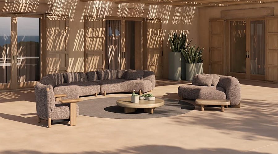 Collezione arredi per esterni milos di vondom