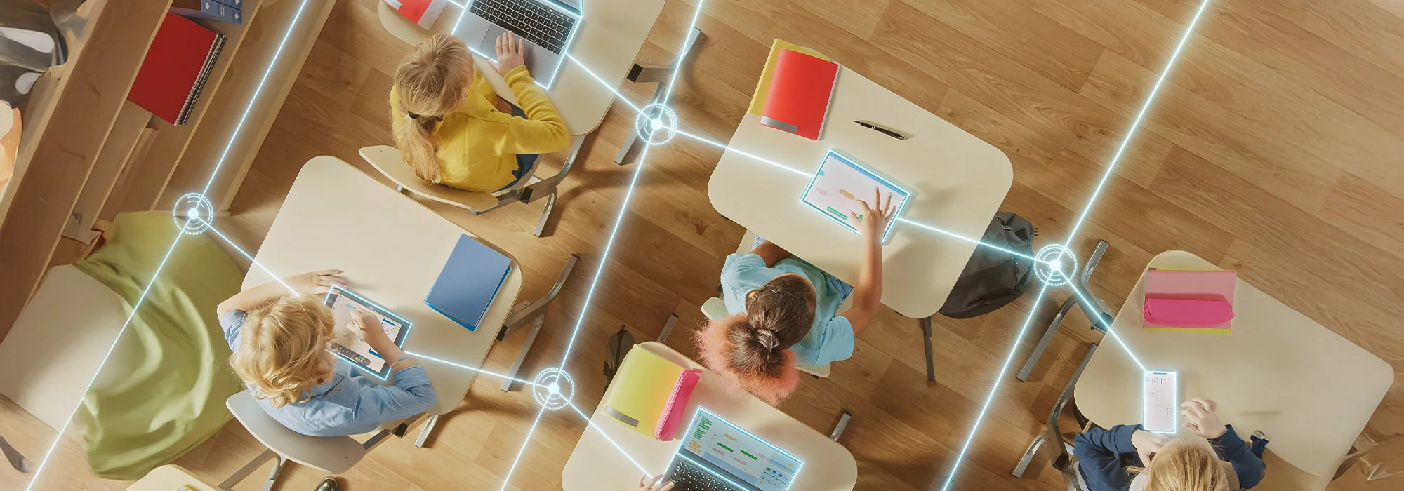 Arredo scolastico e tecnologia integrata per un apprendimento dinamico