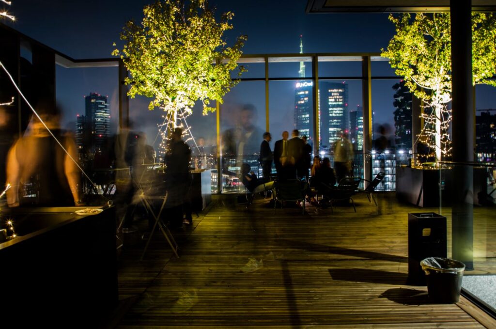 Cena sul rooftop