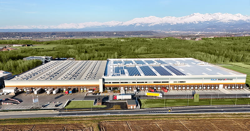 cdd_1_800x420 Veduta aerea del nuovo centro di distribuzione del gruppo Raja, certificato Leed Gold
