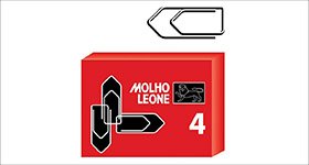 MOLHO LEONE Fermagli zincati, Punta Triangolare, 32 mm (confezione 100 pezzi)