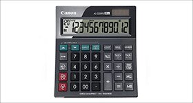 CANON AS-220RTS Calcolatrice da tavolo, 12 cifre, Nero